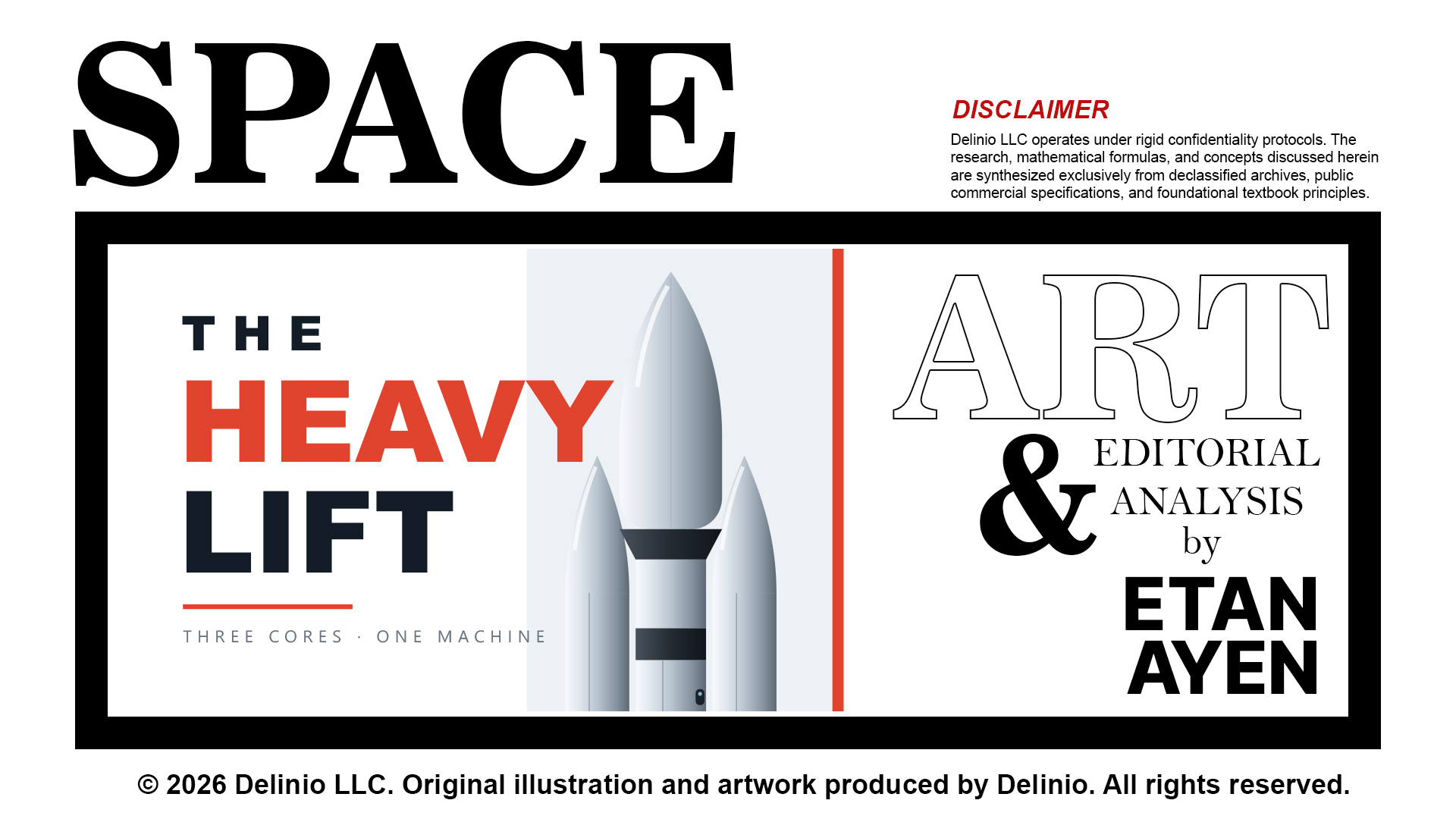 Super Heavy on ascent, illustrated for this article.