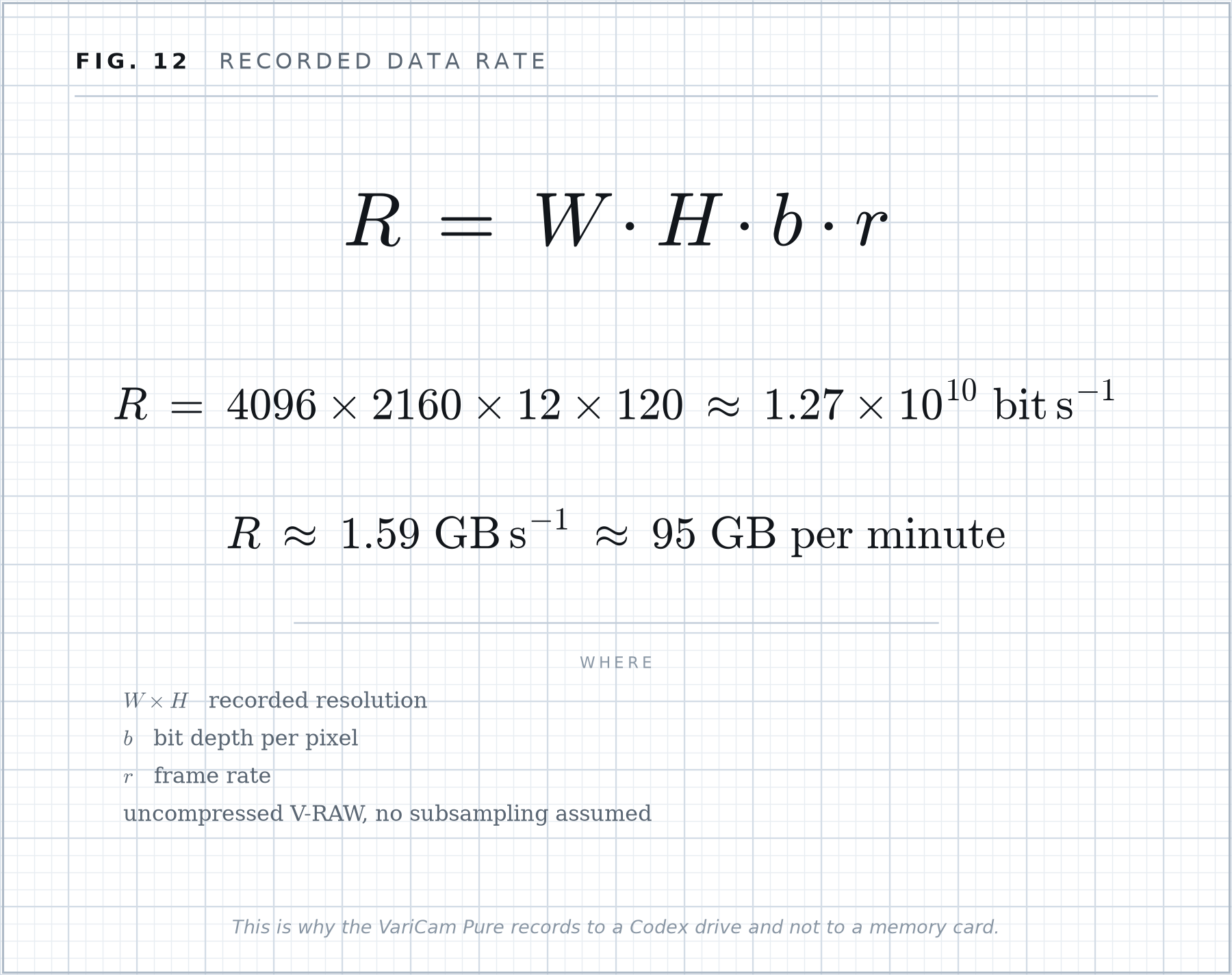 Formula plate 12: Recorded data rate.